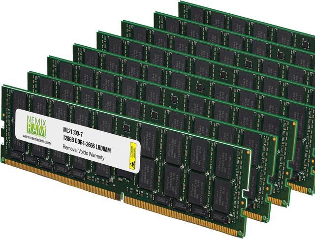 1TB Kit 8x128GB DDR4-2666 PC4-21300 ECC Load Reduced 8Rx4 Server Memory by  NEMIX RAM