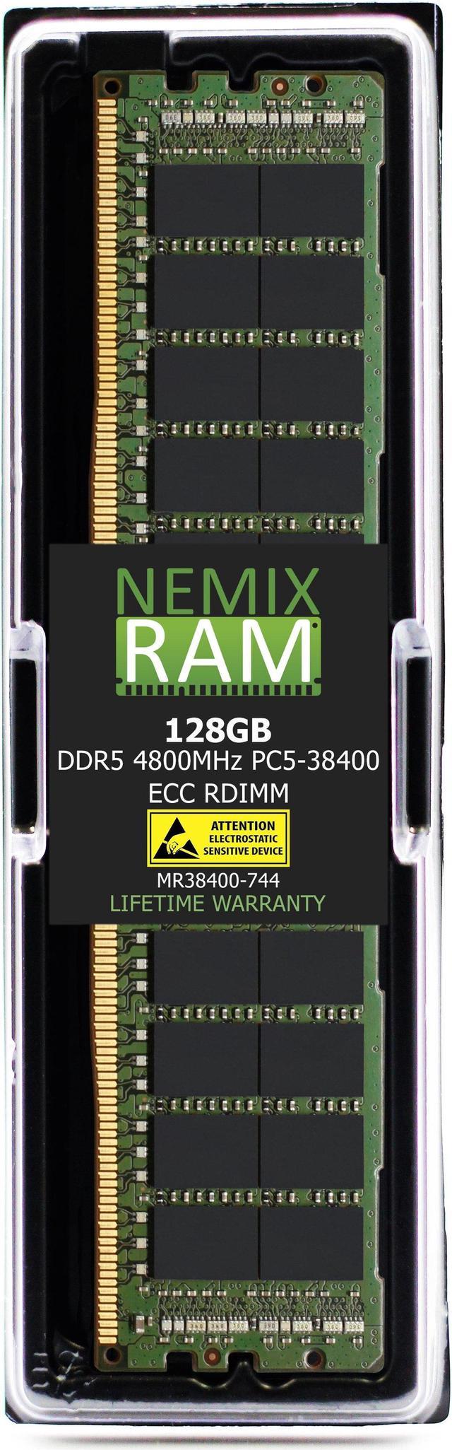 NEMIX RAM 128GB DDR5 4800MHz PC5-38400 ECC RDIMM Compatible with SUPERMICRO  SuperWorkstation SYS-751A-I | Model CSE-GS7A-000NBP3 | Super X13DAI-T