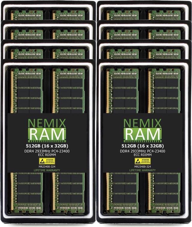 NEMIX RAM 32GB 1X32GB DDR4-2933 PC4-23400 ECC RDIMM レジスタード