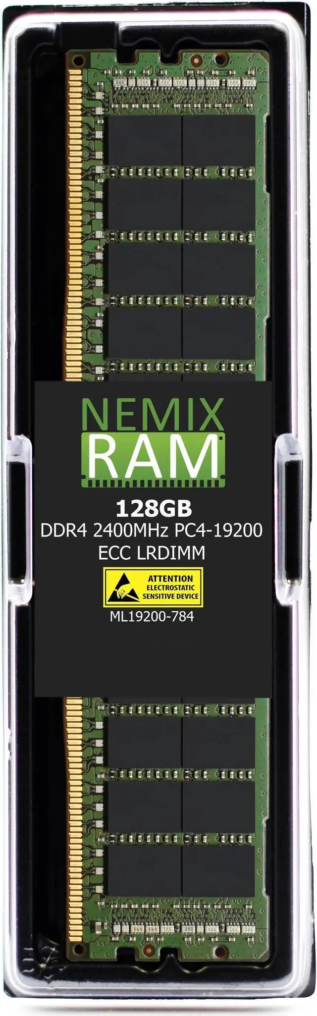 Main image of NEMIX RAM 128GB (1X128GB) DDR4 2400MHZ PC4-19200 8Rx4 1.2V 288-PIN ECC LRDIMM Load Reduced Server Memory