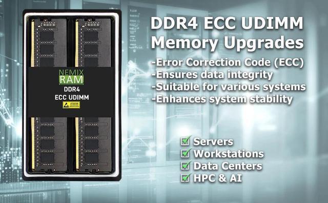 Alt view image 4 of 6 - NEMIX RAM 256GB (8X32GB) DDR4 2933MHZ PC4-23400 2Rx8 1.2V 288-PIN ECC UDIMM Unbuffered Memory KIT