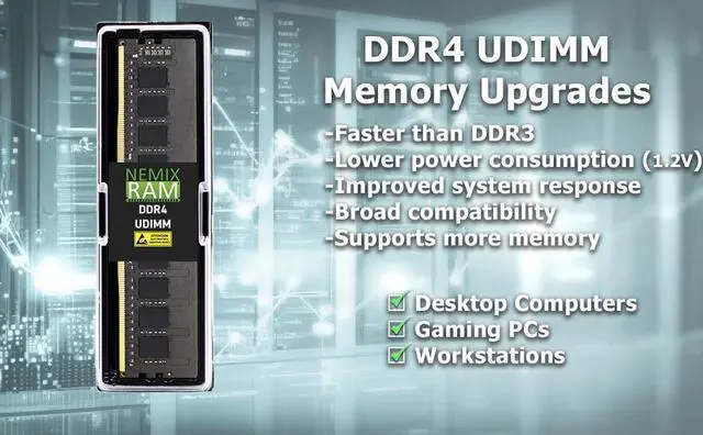 Alt view image 4 of 7 - NEMIX RAM 64GB (4X16GB) DDR4 3200MHZ PC4-25600 1Rx8 1.2V CL22 288-PIN Non-ECC Unbuffered UDIMM Desktop PC Memory KIT Compatible with ASUS Prime B660,B760,H770,Z790M,B560 Motherboards