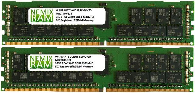 NEMIX RAM 64GB 2x32GB DDR4-2933 PC4-23400 2Rx4 ECC Registered Memory
