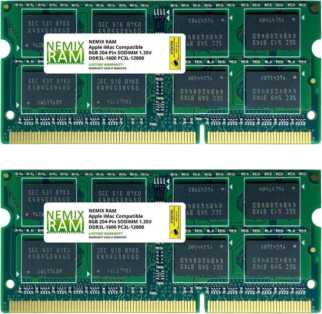 16GB 2X8GB DDR3-1600 NEMIX RAM Memory for Apple iMac Late 2015 27