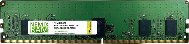 8GB DDR4-3200 PC4-25600 1Rx8 RDIMM ECC Registered Memory by Nemix Ram