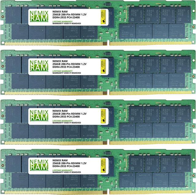 1TB Kit 4x256GB DDR4-2933 PC4-23400 ECC Registered 8Rx4 Memory for