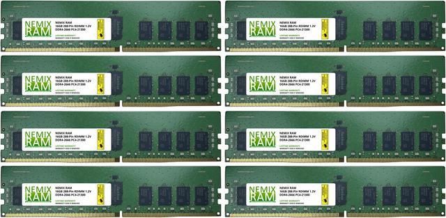 NEMIX RAM 128GB 8x16GB DDR4-2666 PC4-21300 2Rx4 ECC Registered Memory