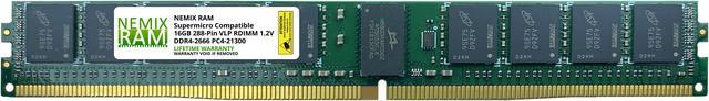 16GB DDR4-2666 PC4-21300 VLP RDIMM Memory for Supermicro H11DSi