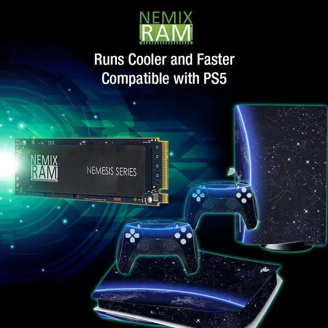 Alt view image 5 of 6 - NEMIX RAM Nemisis Series 1TB SSD M.2 2280 Gen4 PCIe PS5 Internal Drive  Fastest Speed 7415MBs NAND 3D