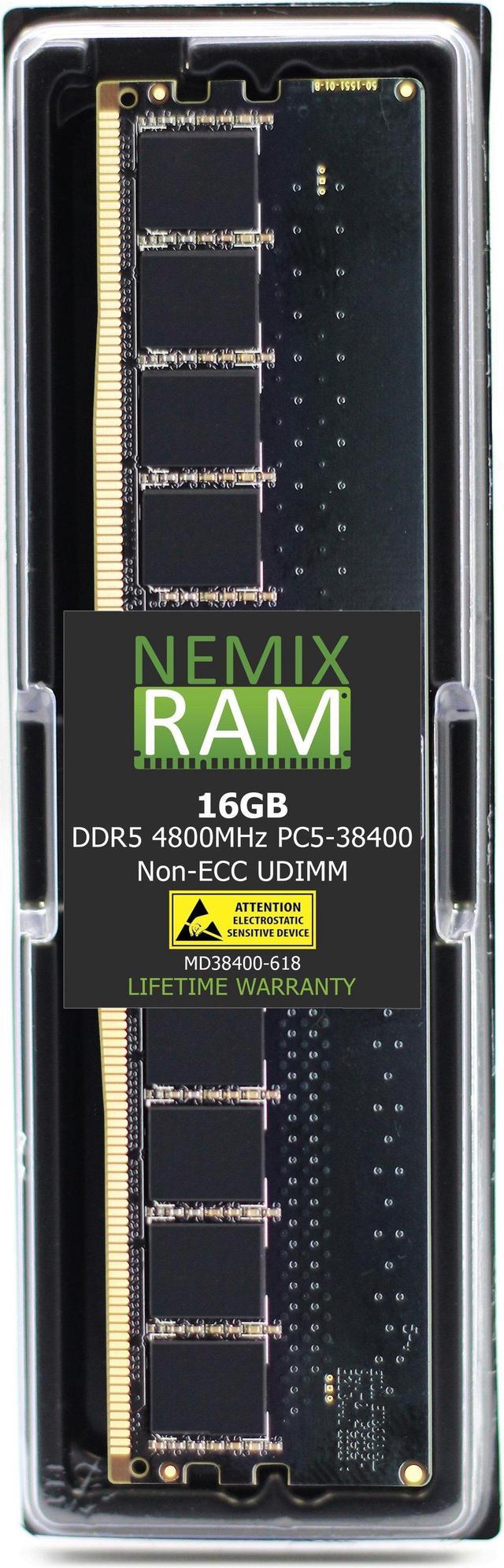 NEMIX RAM DDR5 4800MHZ PC5 38400 16GB 1Rx8 UDIMM Dell SNPK7G24C