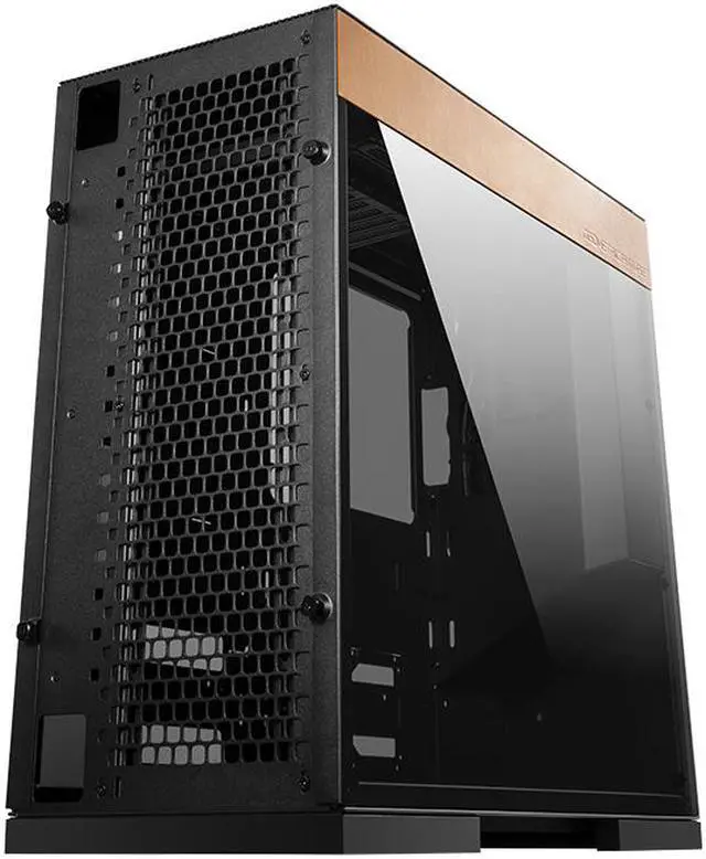 Alt view image 2 of 7 - Geometric Future M8 Cowboy Mid Tower E-ATX/ATX Gaming Case, Aluminum/Cowhide/Glass/1.0mm Steel, Vertical Air Duct design, Support Type C, 420/360 Radiator, Vertical GPU Mount, GEO-M8-COW (Case ONLY)