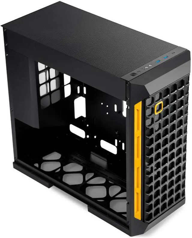 Alt view image 2 of 5 - Geometric Future M6 Raphael Mid Tower 12" x11MB /ATX Gaming Case, Combination of 4mm Glass/0.8 mm Steel with Vertical Air Duct design, Support 360 Radiator, Vertical GPU Mount,GEO-M6-RA(PC Case ONLY)
