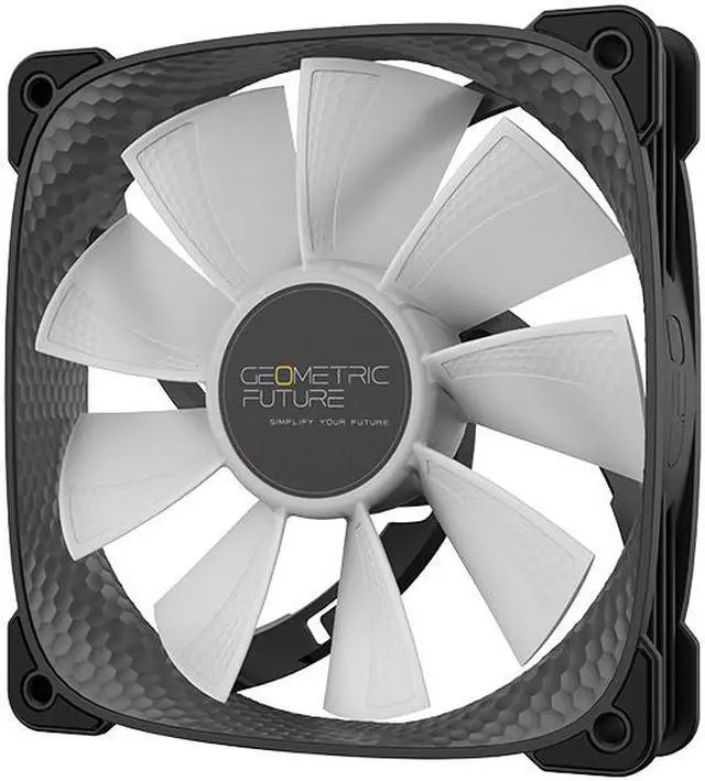 Alt view image 6 of 7 - Geometric Future Squama 2505 RGB PWM Fan - Black - 120mm - 3 pack - High Performance - 5V 3pin Addressable RGB - Motherboard SYNC with 5V 3pin - 4pin PWM - with controller - ( GEO-S2505B-3)