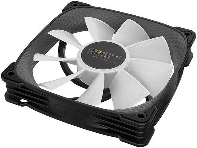 Alt view image 7 of 7 - Geometric Future Squama 2505 RGB PWM Fan - Black - 120mm - 3 pack - High Performance - 5V 3pin Addressable RGB - Motherboard SYNC with 5V 3pin - 4pin PWM - with controller - ( GEO-S2505B-3)