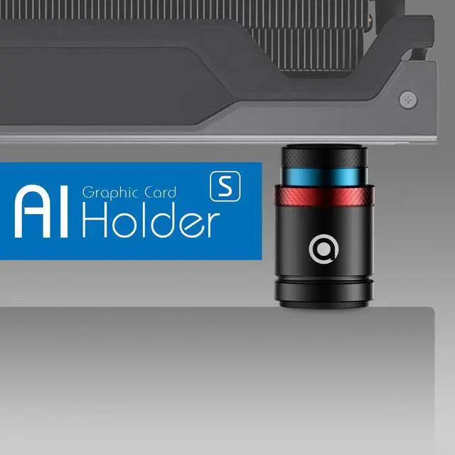 Alt view image 2 of 5 - anidees Graphics Card Brace GPU Support Bracket, Full Aluminum Holder Provides Strong Support and Stand for Universal VGA Card, Support from 25 to 62mm Length, AI-GP-S