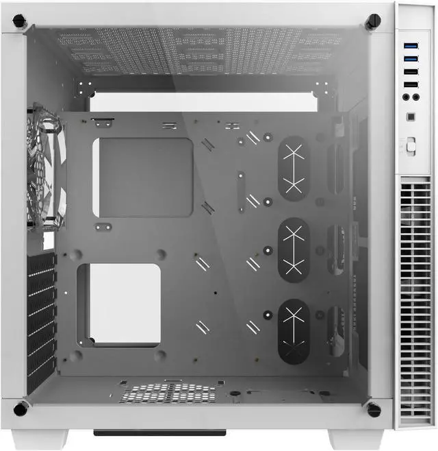 Alt view image 5 of 7 - anidees AI-CL-Cube-W Lite Cube ATX Tempered Glass Gaming Case, Compatible with EATX/ATX M/B - White version