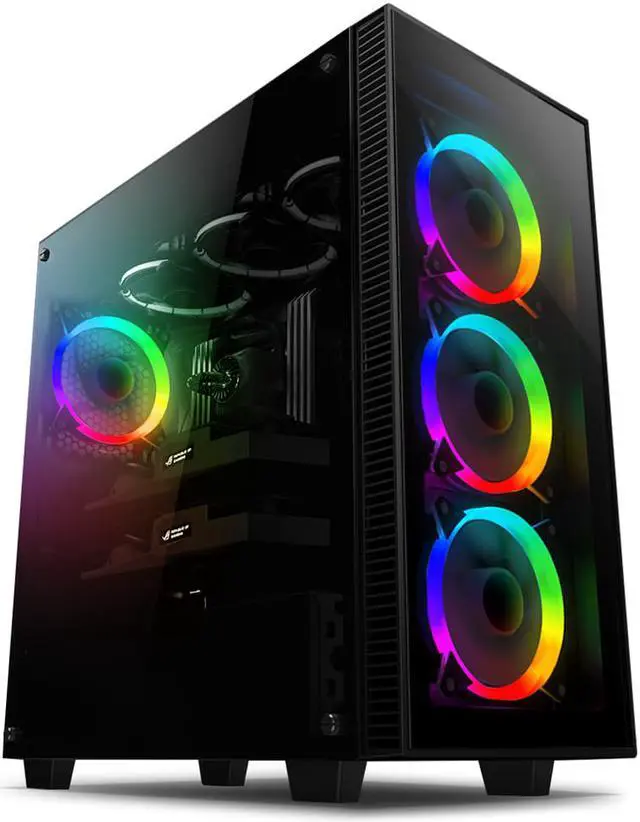 Alt view image 3 of 7 - anidees AI Aurelola 120 mm RGB Fan for Case Fan , CPU Cooler Fan, Water Cooling Fan, 3 pack set with Remote controller - RGB