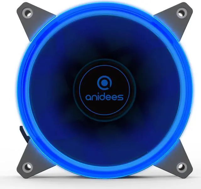 Alt view image 6 of 7 - anidees AI Aurelola 120 mm RGB Fan for Case Fan , CPU Cooler Fan, Water Cooling Fan, 3 pack set with Remote controller - RGB