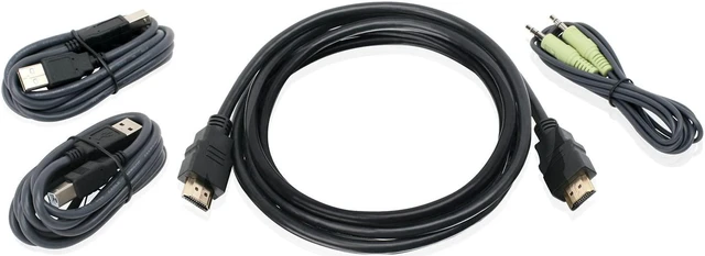 Main image of IOGEAR HDMI, USB KVM Cable Kit with Audio (TAA), 6-Foot G2L802UTAA3