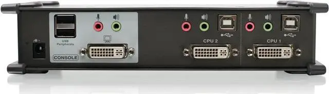 Alt view image 3 of 3 - IOGEAR 2-Port DVI KVMP Switch w/Full Set of Cables, (GCS1102 TAA Compliant), Black