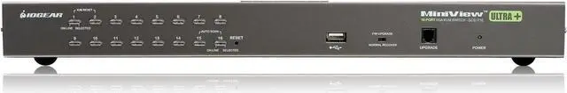 Alt view image 2 of 3 - IOGEAR 16-Port USB PS/2 Combo KVM Switch GCS1716