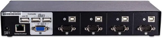 Alt view image 3 of 3 - ConnectPro UR Series Kit USB VGA KVM Switch w/DDM & Multi-hotkey (4 Port, 10 ft)