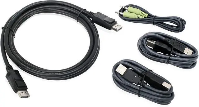 Alt view image 2 of 2 - IOGEAR DisplayPort USB KVM Cable Kit with (TAA) Audio (G2L903UTAA3)