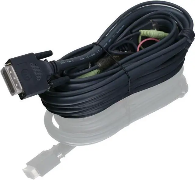 Alt view image 3 of 3 - IOGEAR Single Link DVI-D USB KVM Cable, 10 Feet, G2L7D03U
