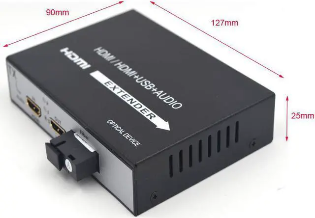 Alt view image 5 of 7 - Ennovor HDMI Extenders - HDMI Video/Audio Over Fiber Optic up 20Km,Transmitter and Receiver (Without KVM,with Loop Out)