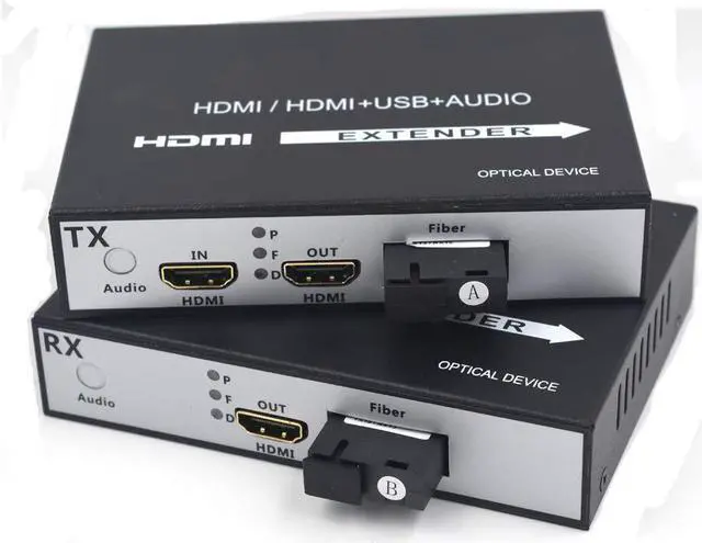 Main image of Ennovor HDMI Extenders - HDMI Video/Audio Over Fiber Optic up 20Km,Transmitter and Receiver (Without KVM,with Loop Out)