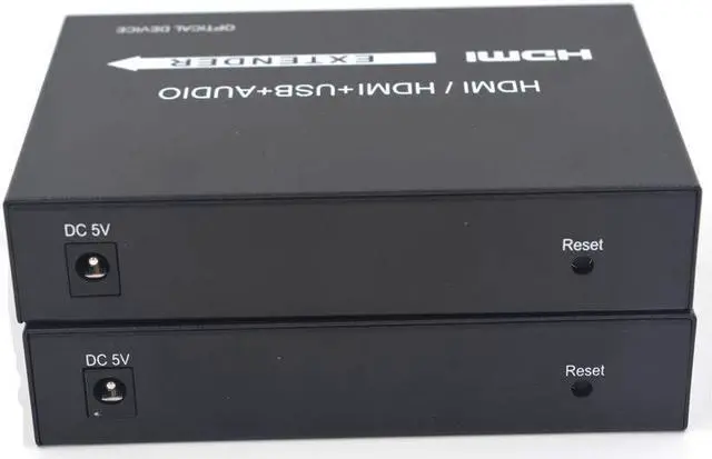 Alt view image 6 of 7 - Ennovor HDMI Extenders - HDMI Video/Audio Over Fiber Optic up 20Km,Transmitter and Receiver (Without KVM,with Loop Out)