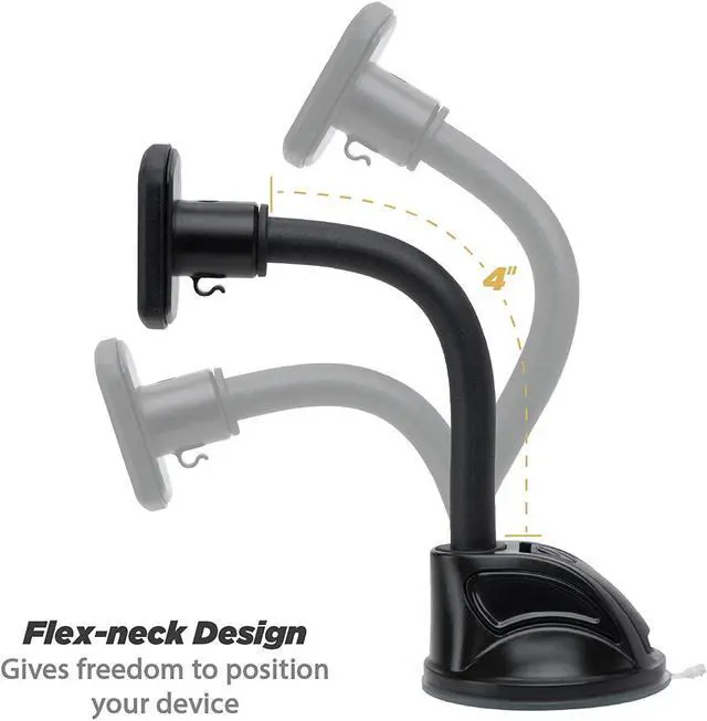 Alt view image 3 of 7 - Scosche MAGWDM MagicMOUNT Magnetic Window Mount for Mobile Devices, Black