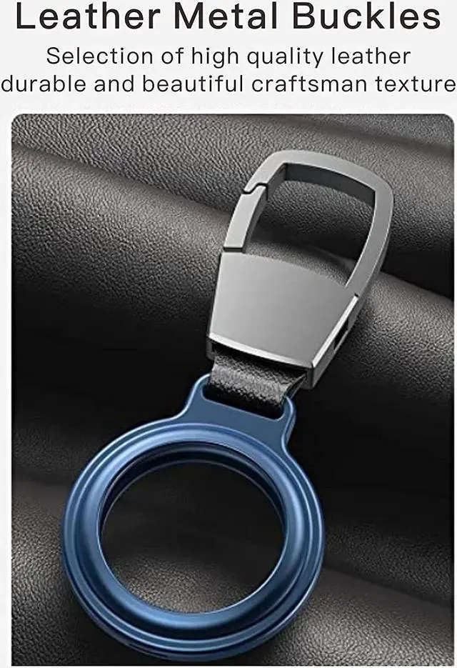 Alt view image 4 of 7 - 4 Pack Airtag Keychain Holder, Magnetic Case Compatible with Apple AirTags, Metal Air Tag Holder Anti-Lost Airtag Luggage Dog Cat Pet Collar Holder