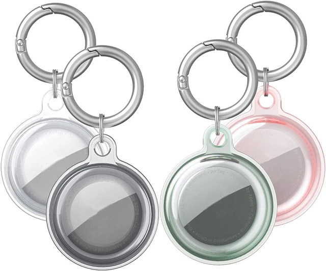 Main image of Selyobo Airtag Case, 4 Pack Airtag Keychain Holder Silicone Air Tag Holder Keychain Lightweight Soft Anti-Lost Airtag Dog Collar Holder Anti-Scratch Protective Waterproof Airtags Case, Multicolor