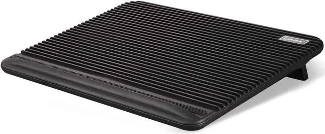 Main image of Laptop Cooling Pad, Coolertek USB Powered Laptop Cooler, 2 Blue Silent Big Fans, Height Adjustable Non-Slip Laptop Stand with Dual USB 2.0 Ports, Fits 11-17 Inch Notebook - Black (N2)