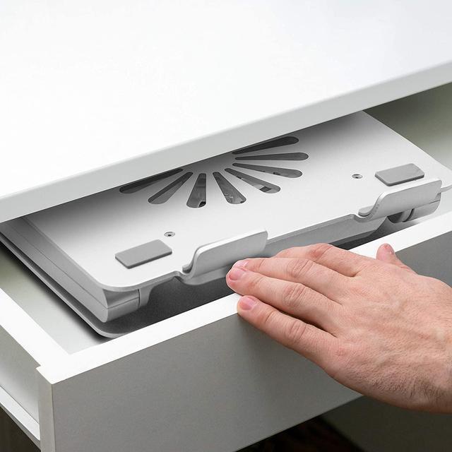 Alt view image 7 of 7 - SOUNDANCE Laptop Cooling Pad with Low-Noise Fan and 3.0 USB Hubs, Ventilated Laptop Cooler Prevent Overheating, Ergonomic Laptop Stand Support Up to 17 Gaming Notebook Computer, Aluminum