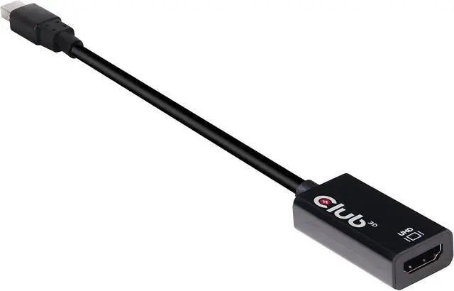 Alt view image 2 of 7 - Club 3D CAC-1180 Active Mini Display Port 1.4 to HDMI 2.0a HDR Adapter (Support Displays Upto 4k/UHD/4096x2160, 60Hz HDR)
