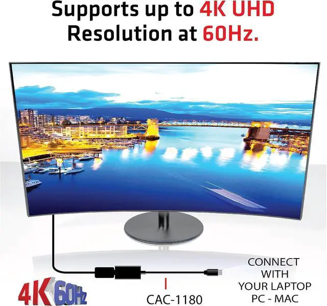 Alt view image 6 of 7 - Club 3D CAC-1180 Active Mini Display Port 1.4 to HDMI 2.0a HDR Adapter (Support Displays Upto 4k/UHD/4096x2160, 60Hz HDR)