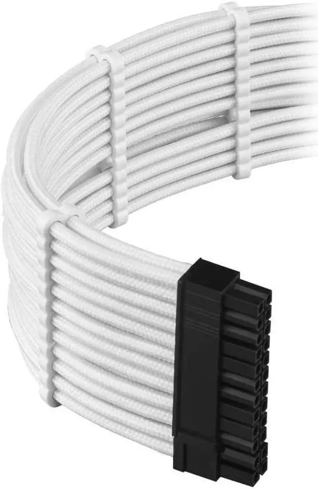 Alt view image 2 of 3 - CableMod E-Series Pro ModFlex Sleeved Cable Kit for EVGA G5 / G3 / G2 / P2 / T2 (White)