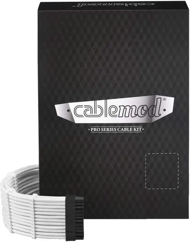 Main image of CableMod E-Series Pro ModFlex Sleeved Cable Kit for EVGA G5 / G3 / G2 / P2 / T2 (White)