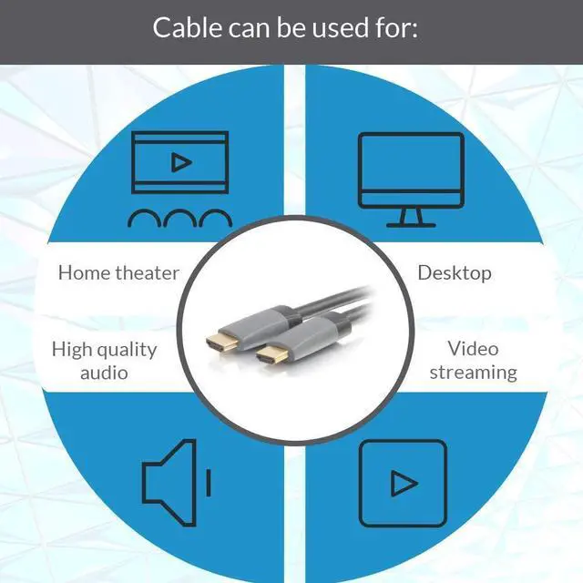 Alt view image 14 of 18 - C2G 50635 Select Standard Speed HDMI Cable with Ethernet M/M, in-Wall CL2-Rated (40 Feet, 12.19 Meters)