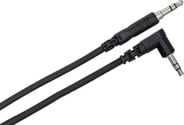 Alt view image 6 of 11 - Hosa CMM-105R 5-Feet Stereo Mini Male to Stereo Angled Mini Male Cable