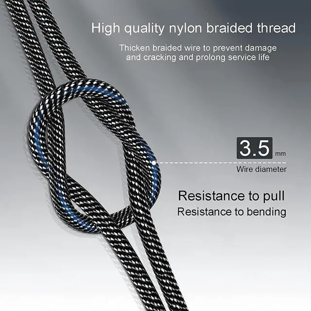 Alt view image 6 of 7 - 10FT/3Meter 3.5mm Extension Cable Audio Male to Female Stereo Extension Adapter Nylon Braided Cord Compatible for Home/Car Stereos Smartphones Headphones Tablets Media Players and More