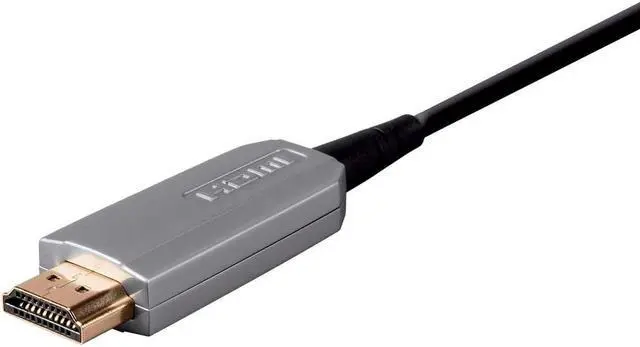 Alt view image 3 of 4 - Monoprice 4K High Speed Fiber Optic HDMI Cable - 4K@60Hz, 18Gbps, HDR, Active Optical Cable (AOC), CMP Rated, 20ft, Black