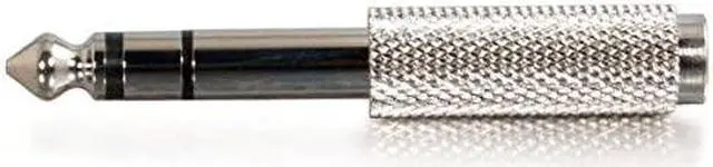 Main image of C2G/ Cables To Go 40639 1/4 Inch Stereo Male to 3.5mm Stereo Female Adapter, TAA Compliant, Silver