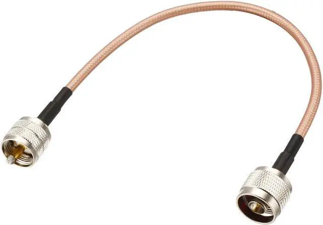 Main image of uxcell UHF (PL259) Male to N-Type Male Antenna Cable RG400 Coax Cable 0.3Meter/1Ft