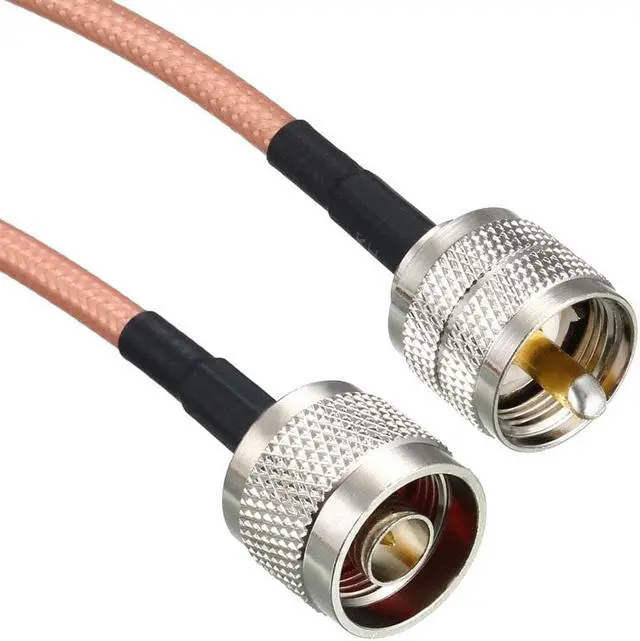 Alt view image 3 of 4 - uxcell UHF (PL259) Male to N-Type Male Antenna Cable RG400 Coax Cable 0.3Meter/1Ft