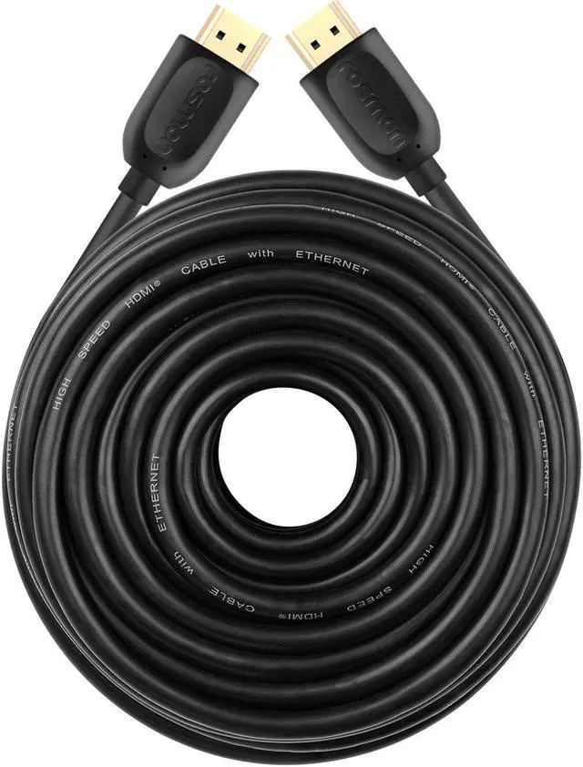 Alt view image 6 of 6 - Fosmon 4K HDMI Cable 50FT/15M, HDMI 2.0 Cable 4K@60Hz/2160p Support 18Gbps, HDCP, 3D, ARC, Dolby TrueHD, 30AWG Compatible with UHD TV, PC Monitor, Console, PS4, PS5, Xbox 360/One/X/S, Nintendo Switch