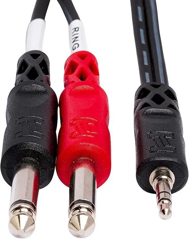 Alt view image 4 of 5 - CMP-159 3.5 mm TRS to Dual 1/4" TS Stereo Breakout Cable, 9 Feet (5-Pack)