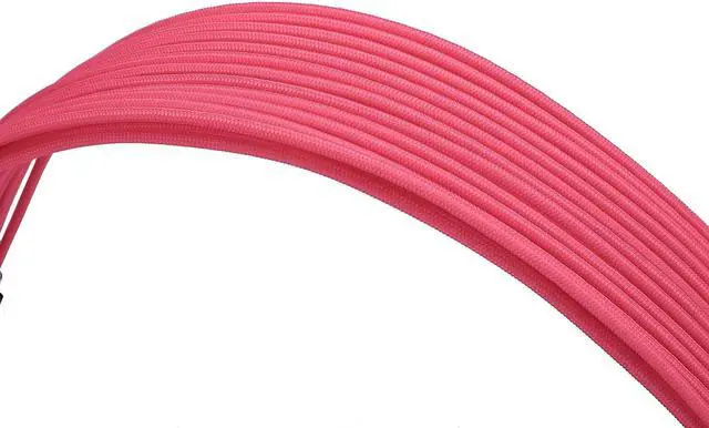 Alt view image 5 of 6 - FormulaMod Sleeve Extension Power Supply Cable Kit 18AWG ATX 24P+ EPS 8-P+PCI-E8-P with Combs for PSU to Motherboard/GPU (Pink)